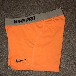 Orange Nike Pros